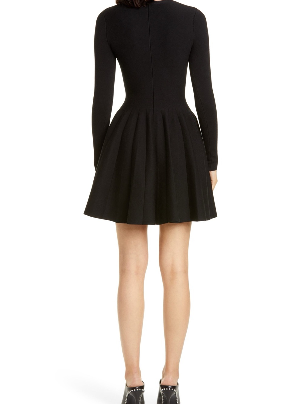 Alexander Wang Black Long Sleeve Fit & Flare Dress